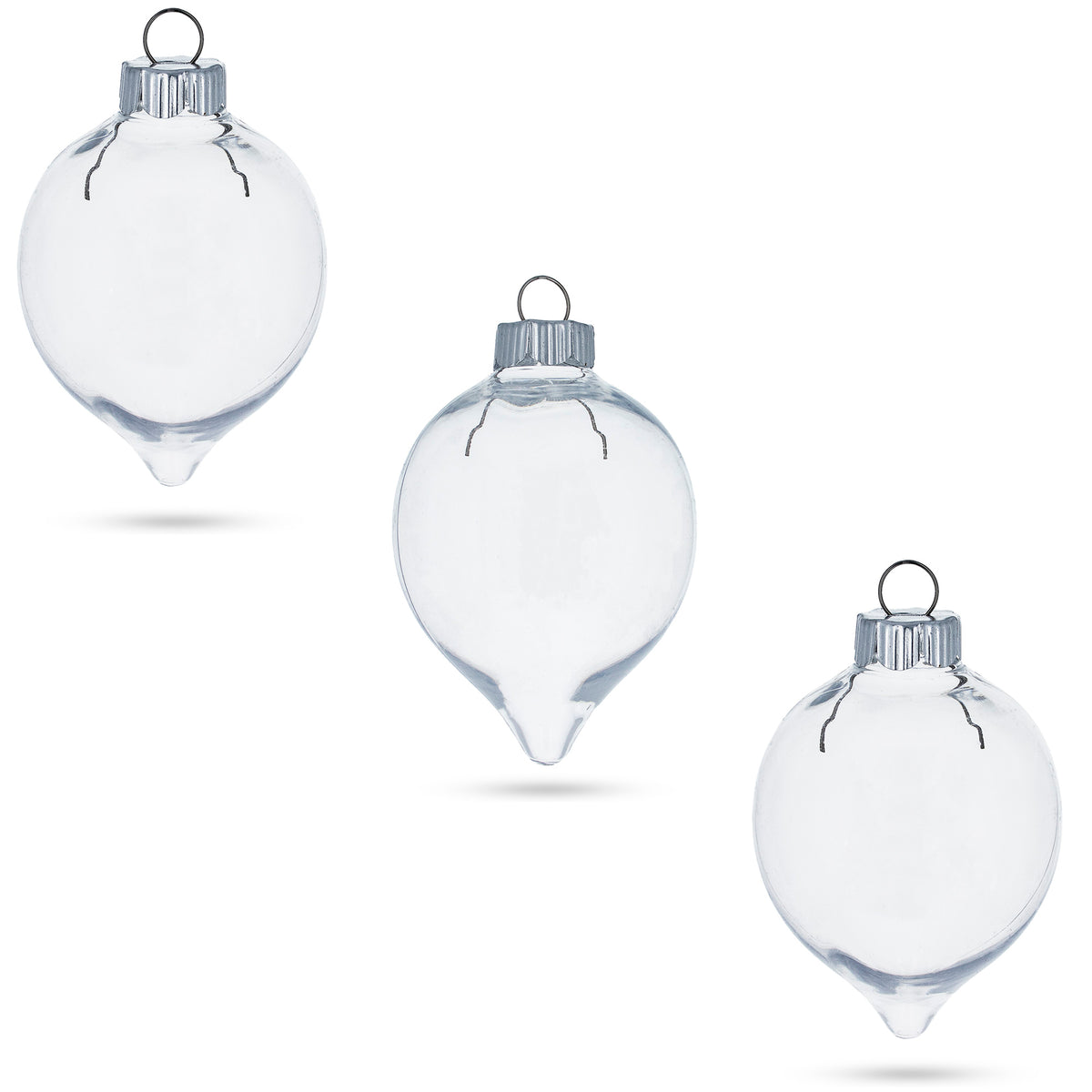 2.36-Inch Clear Plastic Fillable Christmas Ball Ornaments for DIY