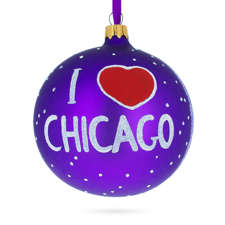 Buy Christmas Ornaments Travel North America USA Illinois Chicago by BestPysanky Online Gift Ship