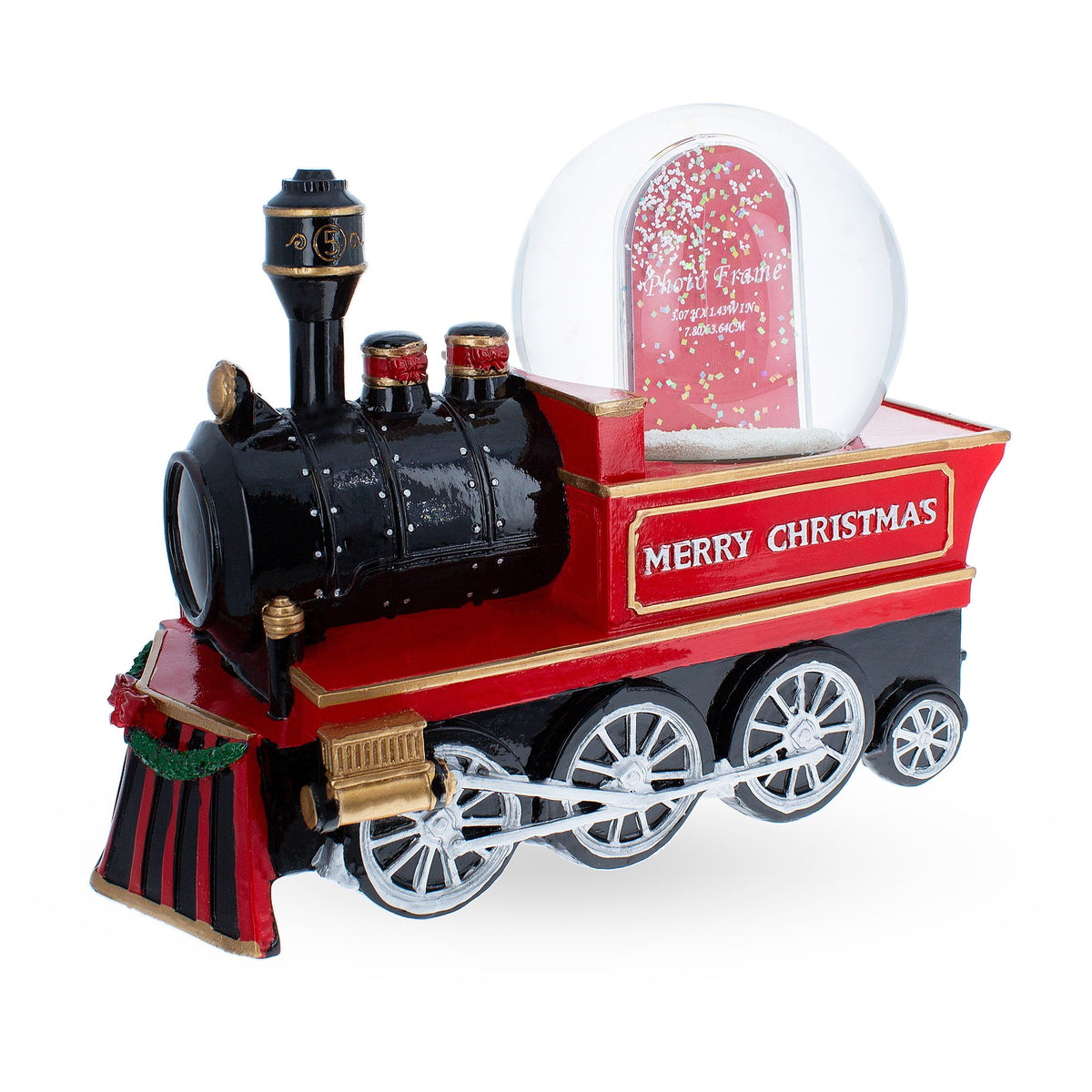 Buy Whimsical Train Ride: Musical Christmas Water Snow Globe with ...