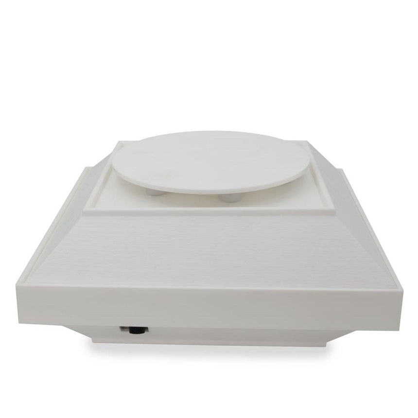 Metal Battery Operated Rotating Turntable 4 Inches in White color