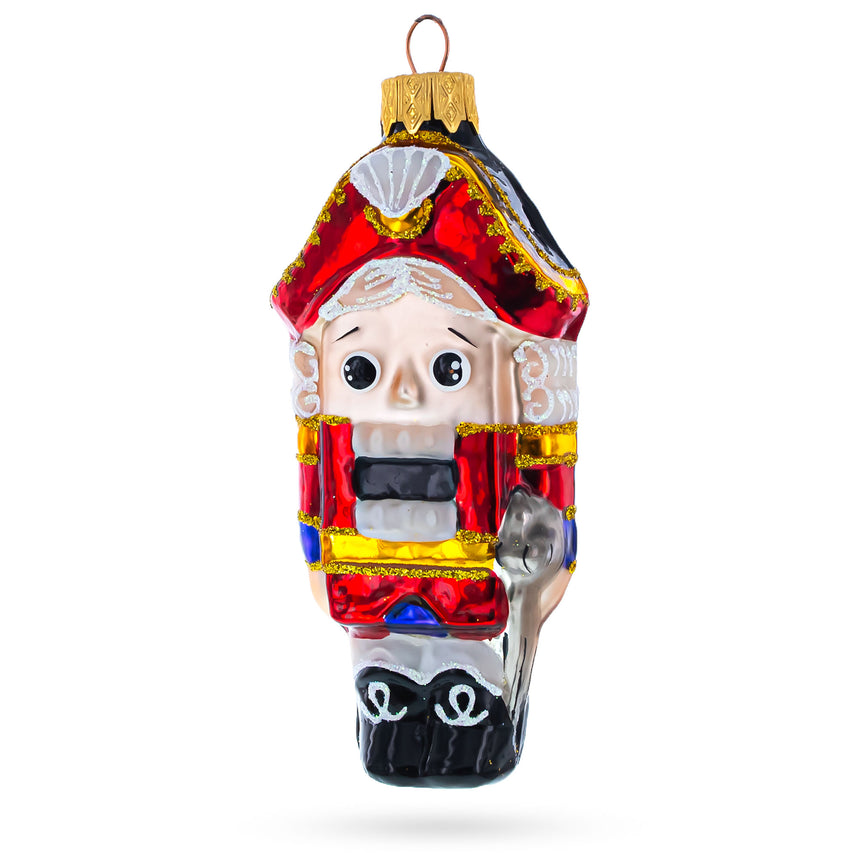 Glass Classic and Whimsical Nutcracker Mini Glass Christmas Ornament in Multi color