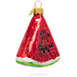 Glass Watermelon Slice Mini Glass Christmas Ornament in Red color Triangle