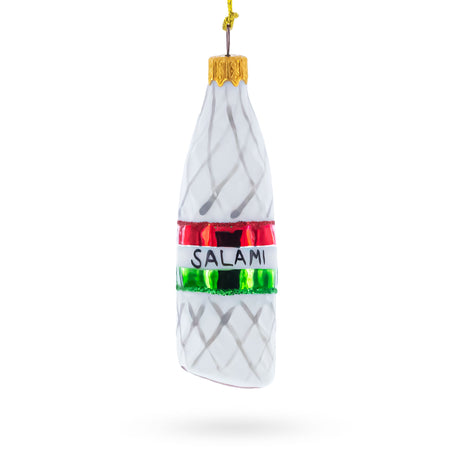 Glass Hard Salami Mini Glass Christmas Ornament in Multi color