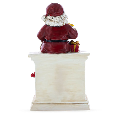 Shop Santa Sitting on a Fireplace LED Lights Figurine 7.75 Inches. Buy Christmas Decor Figurines Santa AL Red  Resin for Sale by Online Gift Shop BestPysanky Santa Claus figurine decoration