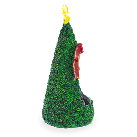 LED Animated Village Scene Tabletop Christmas Tree 13 Inches ,dimensions in inches: 13 x 13 x 6.3