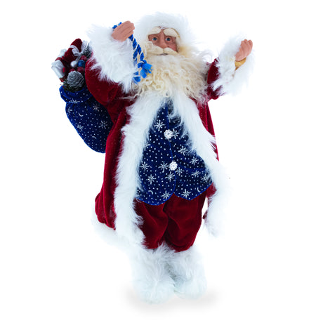 Buy Christmas Decor Figurines Santa Fabric by BestPysanky Online Gift Ship