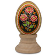 Eggshell Authentic Blown Real Eggshell Ukrainian Easter Egg Pysanka in Red color Oval