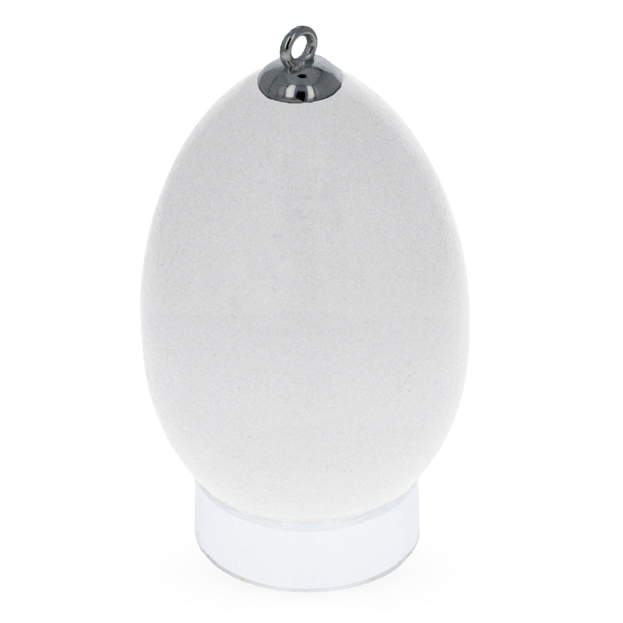 24 Silver Metal Ornament Caps - Egg Top Findings End Caps
