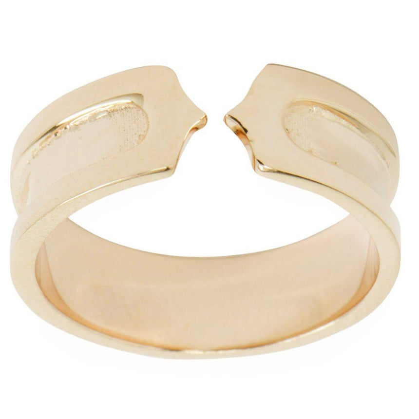 Sterling Silver 14 Karat Gold Plated Band Sterling Silver Men's Ring (Size 9) in Gold color