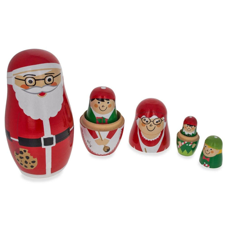 BestPysanky online gift shop sells stackable matryoshka stacking toy babushka Russian authentic for kids little Christmas nested matreshka wood hand painted collectible figurine figure statuette