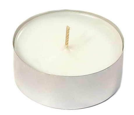 Bees Wax Unscented Tea Light Candle (T-Light) in White color Round