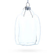 Glass Cozy Hoodie Clear Blown Glass Christmas Ornament in Clear color