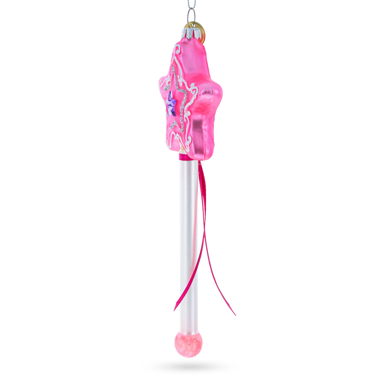 Elegant Pink Bra - Blown Glass Christmas Ornament