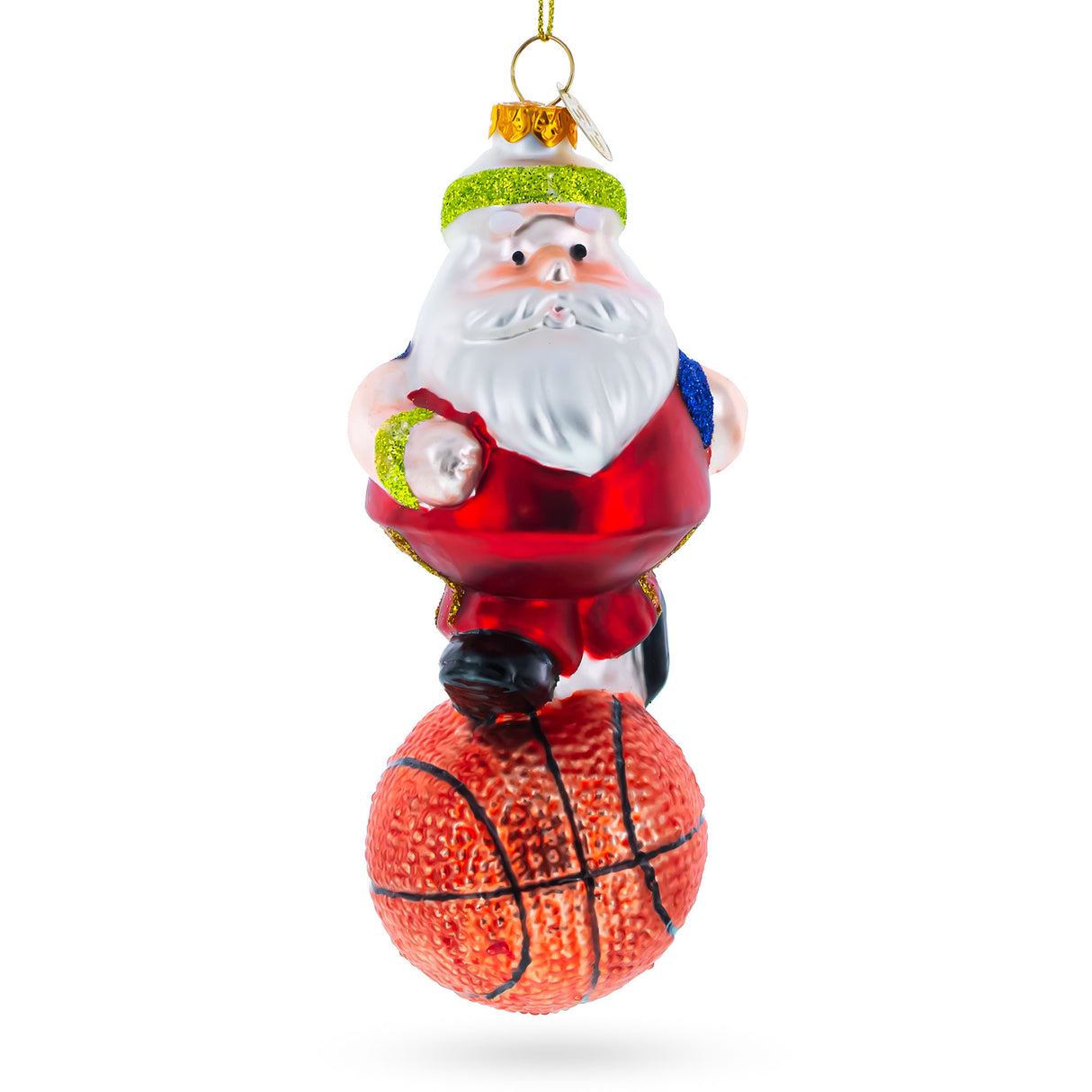 Buy Santa the Basketball Player - Blown Glass Christmas Ornament