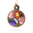 Glass Charcuterie Board Glass Christmas Ornament in Multi color