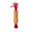 Glass Rolling Pin Glass Christmas Ornament in Multi color