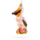 Glass Pelican Glass Christmas Ornament in Multi color