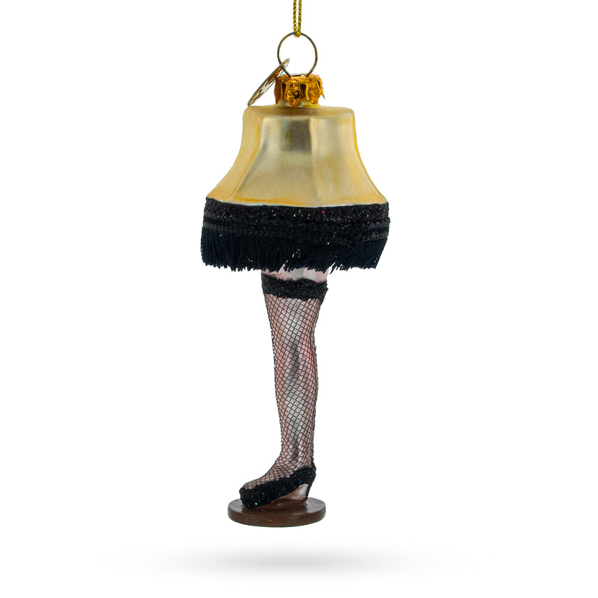 Glass Iconic Leg Lamp Blown Glass Christmas Ornament in Multi color