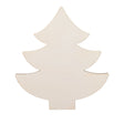 Wood Unfinished Wooden Christmas Tree Shape Cutout DIY Craft 4.6 Inches in Beige color Triangle