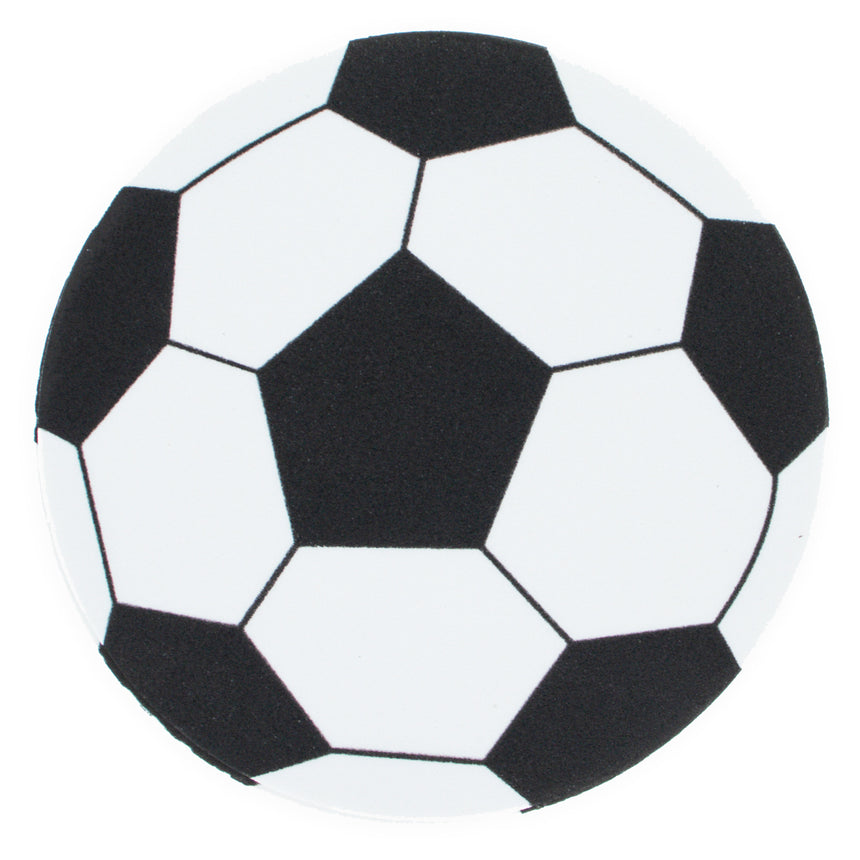 Styrofoam Foam Soccer Ball Craft Round Cutout Cutout Sports Party Decor or DIY Craft 4.3 Inches in White color Round