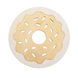 Wood Unfinished Wooden Donut Cutout DIY Craft 4.2 Inches in Beige color Round