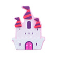 Wood Painted Wooden Princess Castle Cutout DIY Craft 4 Inches in Pink color