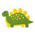 Wood Painted Wooden Stegosaurus Cutout DIY Craft 4 Inches in Green color