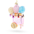 Glass Cotton Candy Cart Blown Glass Christmas Ornament in Multi color