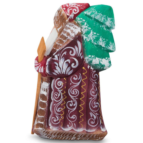 BestPysanky online gift shop sells Santa figurines, Carves Santa, Russian Santa, Wooden Carved Hand Painted Santa Claus figure figurine statuette decoration hand carved Russian Russia Ded Moroz