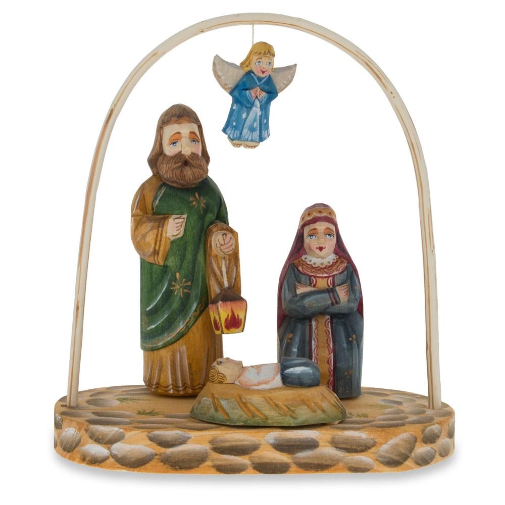 Buy Wooden Hand Carved Nativity Scene Figurines 6.4 Inches – BestPysanky