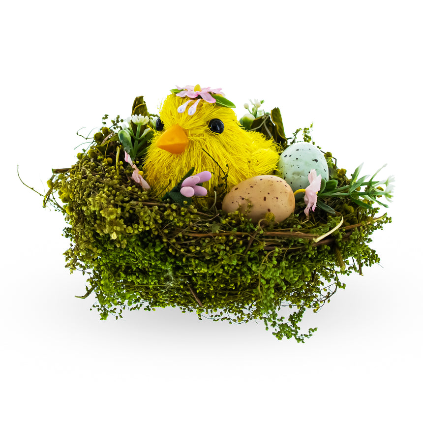 Styrofoam Nestled Chick Amidst Colorful Treasures in Multi color