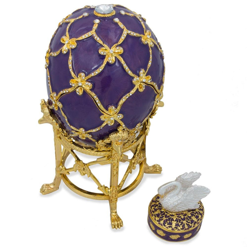 BestPysanky online gift shop sells Faberge replicas Imperial royal collectible Easter egg decorative Russian inspired style jewelry trinket box bejeweled jeweled enameled decoration figurine collection house music box crystal value for sale real