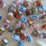 Shop 7 Geometric Mosaic Patterned Easter Egg Decorating Wraps. Buy Egg Decorating Egg Wraps Multi Rectangular Plastic for Sale by Online Gift Shop BestPysanky pysanky egg sleeves shrink wrap Easter egg wraps shrink sleeves decorations pysanky egg craft kit holiday party supplies Ukrainian style Easter gift colorful eggs