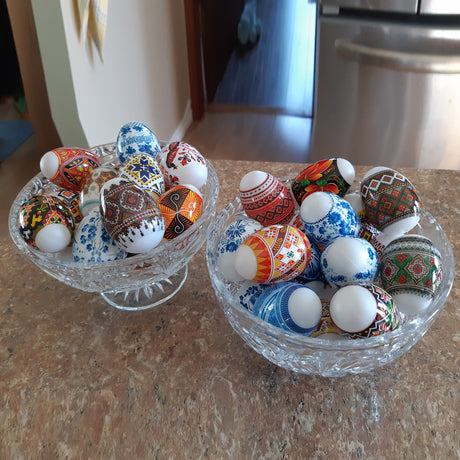 7 Bunnies Easter Egg Decorating WrapsUkraine ,dimensions in inches: 14 x 2.85 x 0.001