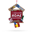 Resin I Survived Home Improvement Tools Resin Christmas Ornament in Red color