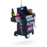 Licensed to Grill BBQ with Food Resin Christmas Ornament ,dimensions in inches: 3.1 x 3.5 x 1.6