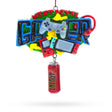 Resin Next Level Gamer with Energy Drink Resin Christmas Ornament in Multi color