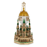 Pewter 1906 Kremlin Musical Royal Imperial Easter Egg in Gold color