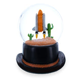 Shop Houston Space Shuttle with Cowboy Hat Base Glass Water Snow Globe. Buy Snow Globes Travel Brown Round Glass for Sale by Online Gift Shop BestPysanky Christmas water globe snowglobe music box musical collectible figurine xmas holiday decorations gifts rotating animated spinning animated unique picture personalized cool glitter flakes festive wind-up