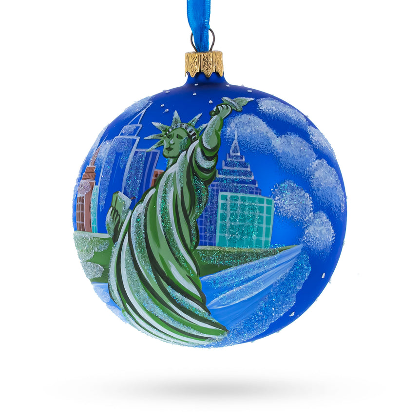 Buy Christmas Ornaments Travel North America USA New York by BestPysanky Online Gift Ship