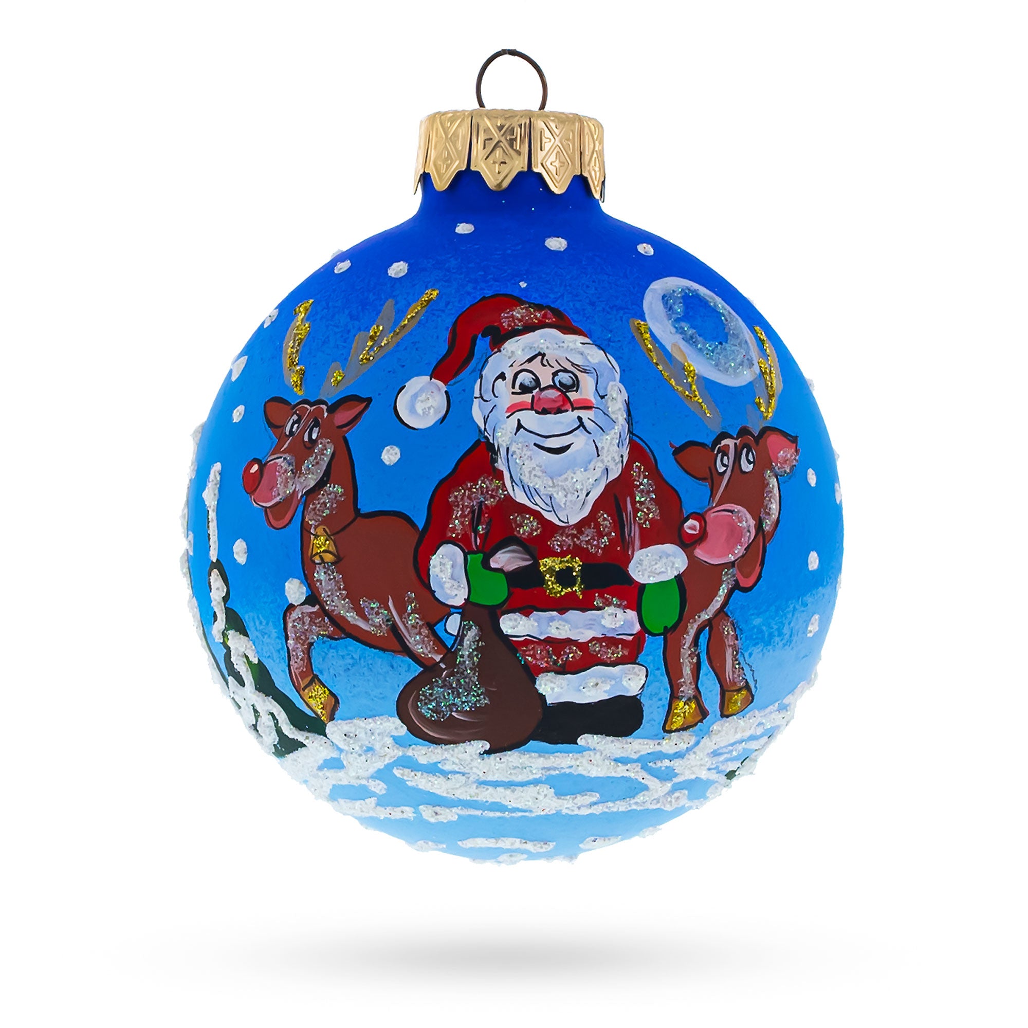 Santa Claus riding a sleigh Christmas gift exchange gift Christmas