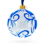 Pansies Flowers on White Blown Glass Ball Christmas Ornament 3.25 InchesUkraine ,dimensions in inches: 3.25 x 3.25 x 3.25