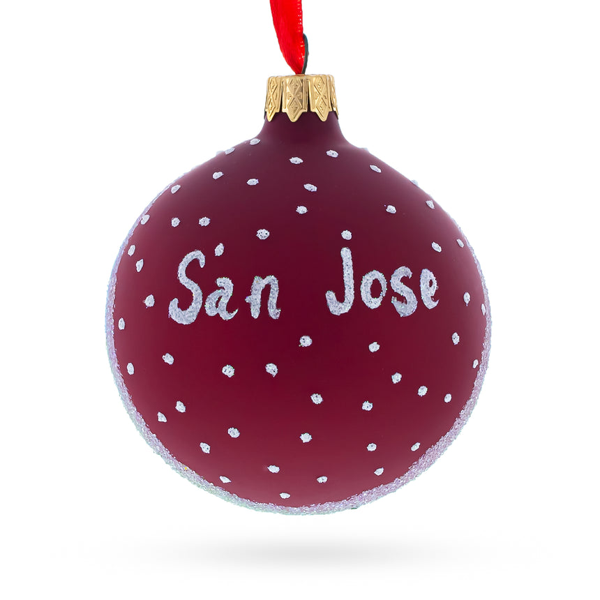 Buy Christmas Ornaments Travel North America USA California San Jose by BestPysanky Online Gift Ship