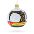 Glass Sewing Enthusiast's Delight Blown Glass Christmas Ornament 3.25 Inches in Multi color Round