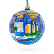 Glass I Love Los Angeles, California Glass Ball Christmas Ornament 4 Inches in Multi color Round