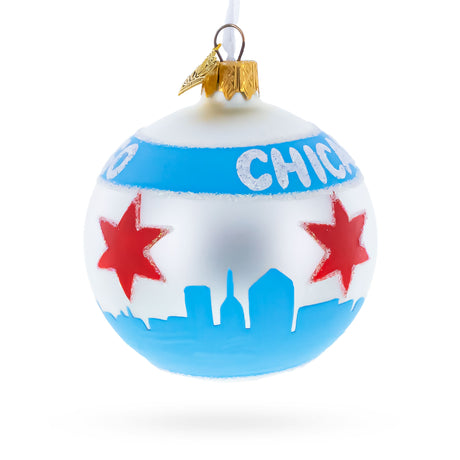 Buy Christmas Ornaments Travel North America USA Illinois Chicago by BestPysanky Online Gift Ship