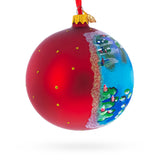 Claude Monet's 1907 'Water Lilies' Masterpiece Glass Ball Christmas Ornament 4 InchesUkraine ,dimensions in inches: 4 x 4 x 4