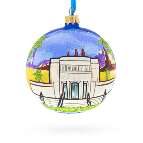 Glass Mesa, Arizona, USA Glass Ball Christmas Ornament 4 Inches in Multi color Round