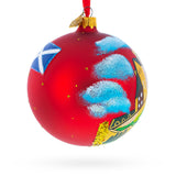 Edinburgh Castle, Scotland Glass Ball Christmas Ornament 4 InchesUkraine ,dimensions in inches: 4 x 4 x 4