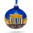 Glass Brandenburg Gate, Berlin, Germany Glass Ball Christmas Ornament 3.25 Inches in Multi color Round